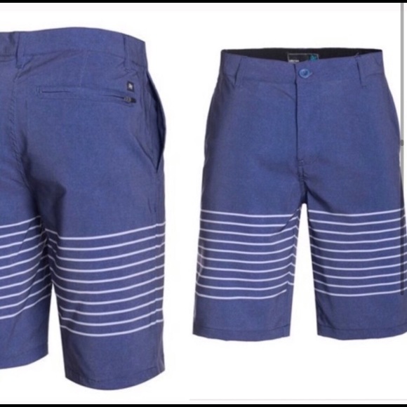 NWT Men’s Hybrid Blue Board Shorts - Picture 2 of 5